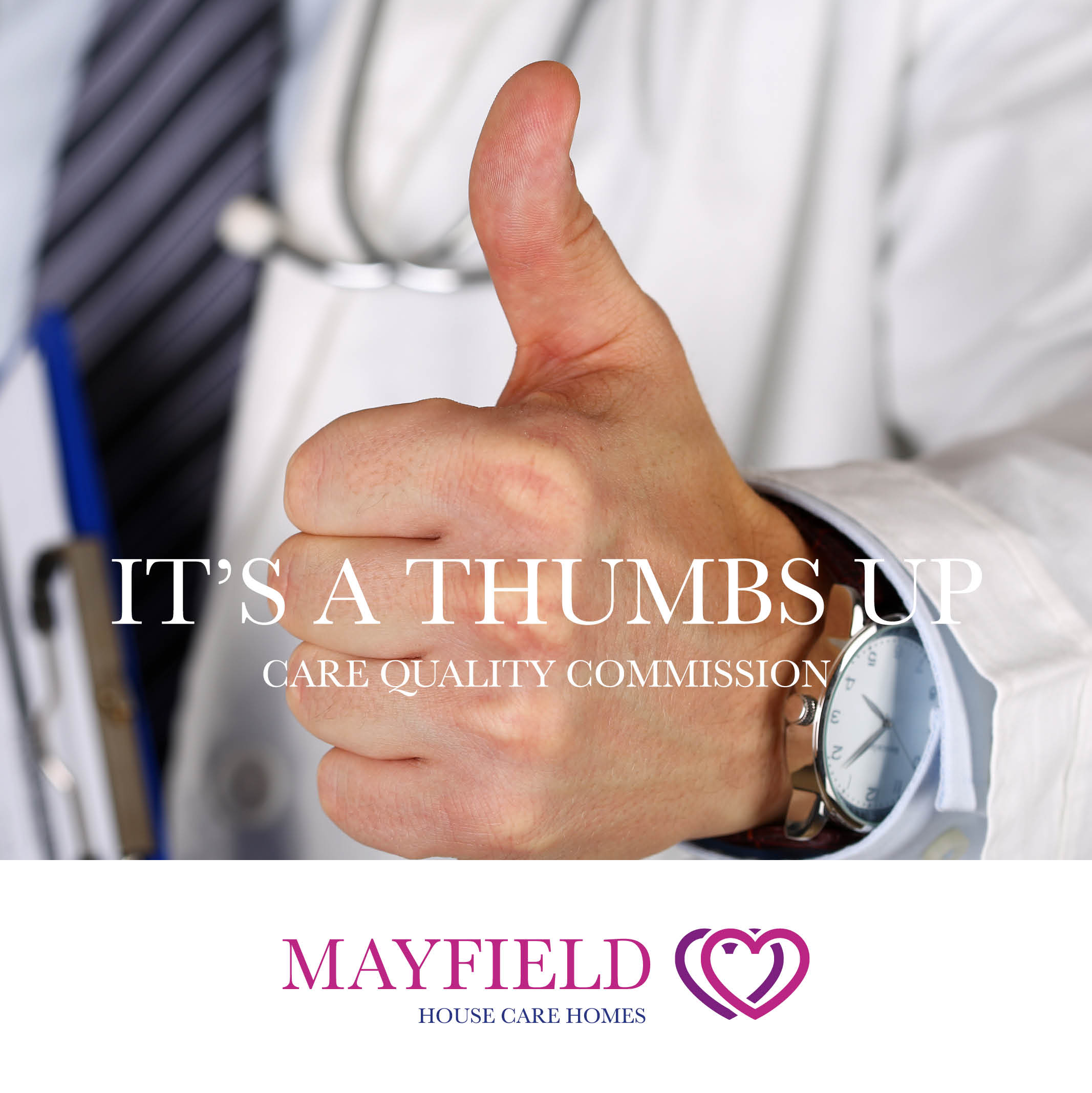 It's A Thumbs Up (Care Quality Commission)